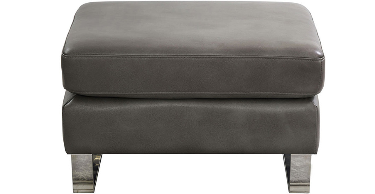 Portia Leather Sofa Collection, Chatham Gray
